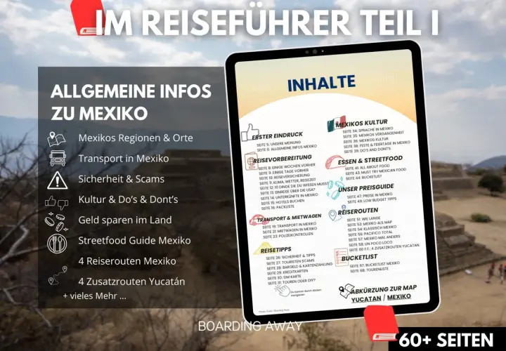 Reiseführer für Mexiko: Was sollte man in Mexiko nicht essen? Infos zu Kultur, Essen, Transport & Reiserouten.