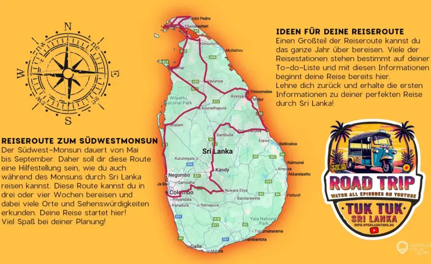 Sri Lanka Route planen - So geht deine perfekte Reise!