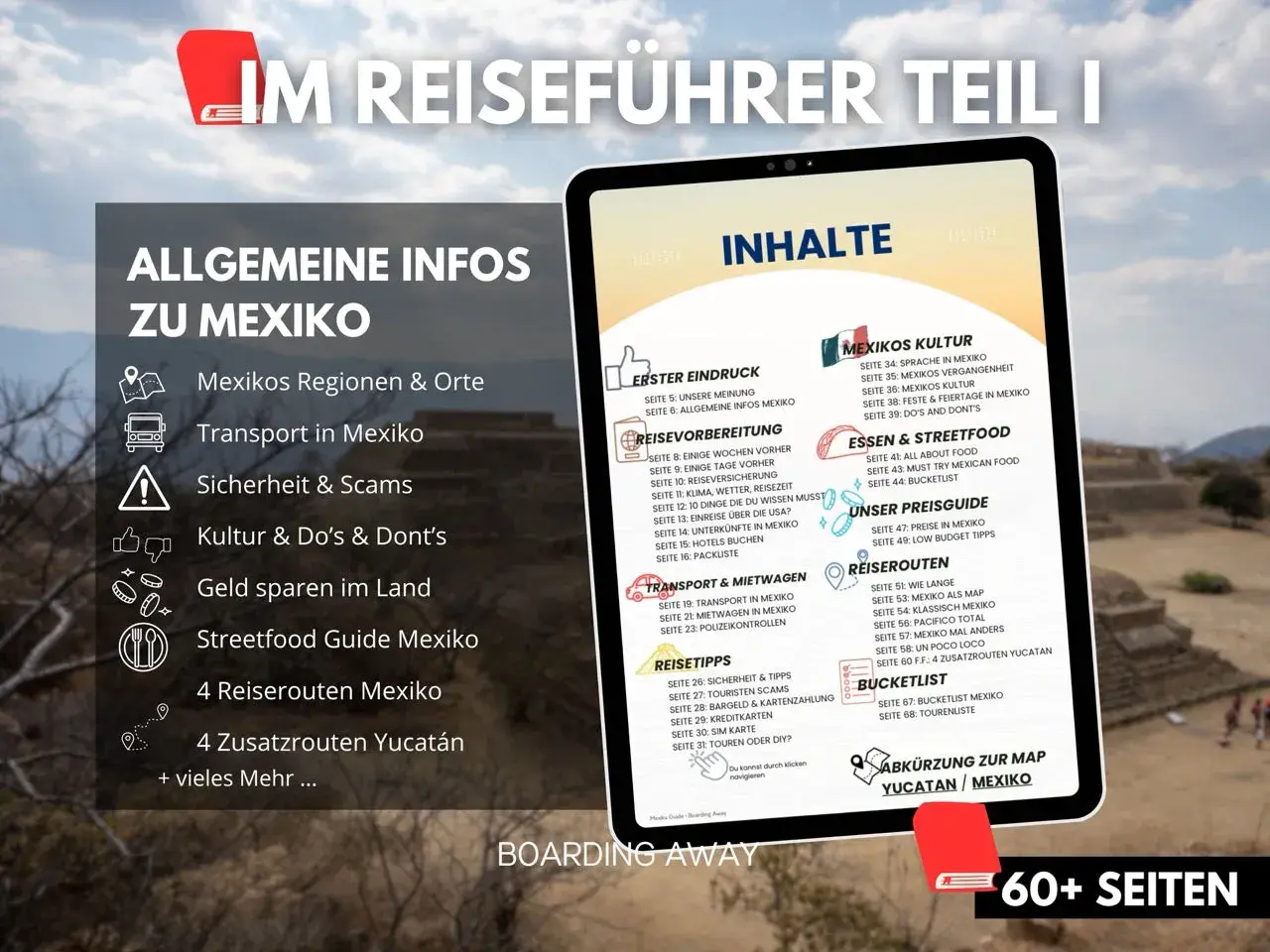 Reiseführer für Mexiko: Was sollte man in Mexiko nicht essen? Infos zu Kultur, Essen, Transport & Reiserouten.