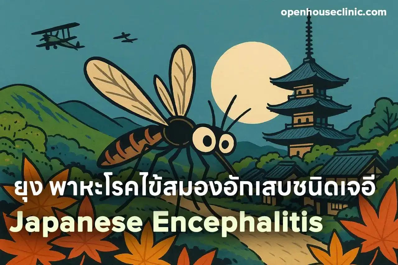 Mücke vor japanischer Pagode. Informationen zu Thailand Impfungen Kosten für Japanische Enzephalitis.